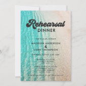 サマーグルーヴィクールビーチ結婚式リハーサルディナー 招待状 (正面)