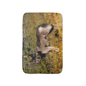 サマーグレーウルフと荒野の森 バスマット (正面縦)