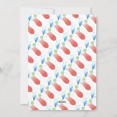 サマーグレートデーンビーチパーティの招待状 シーズンカード (裏面)