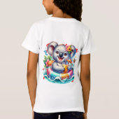 サマーコアラ昇華クリップアート Tシャツ (裏面)
