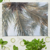 サマーココナッツチルパーム1 キッチンタオル (折り畳み)