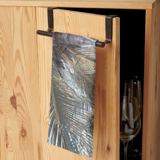 サマーココナッツチルパーム1 キッチンタオル (三つ折り)