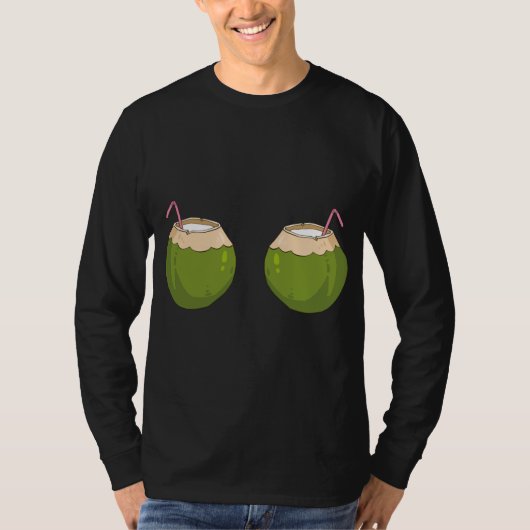 サマーココナッツブラココおもしろいンツ Tシャツ (正面)
