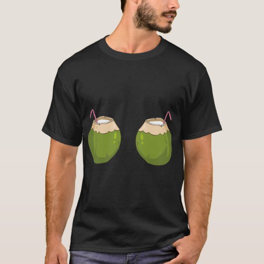 サマーココナッツブラココおもしろいンツ Tシャツ (正面)