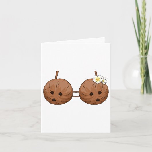 サマーココナッツブラハロウィーンの衣装ハワイアロハ カード (正面)