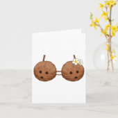 サマーココナッツブラハロウィーンの衣装ハワイアロハ カード (黄色い花)