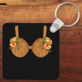 サマーココナッツブラハロウィーンの衣装ハワイ キーホルダー (裏面)