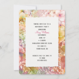 サマーコスモス誕生日パーティー 招待状