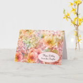 サマーコスモス誕生日フォードーター カード (黄色い花)