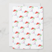 サマーコッカースパニエル犬ビーチパーティの招待状 シーズンカード (裏面)