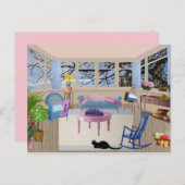 サマーコテージの葉書 ポストカード (正面/裏面)