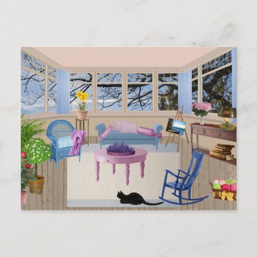 サマーコテージの葉書 ポストカード (正面)