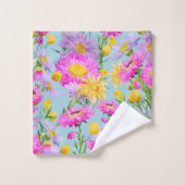 サマーコテージガーデンブルー バスタオルセット (ウォッシュタオル)