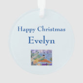 サマーコースト&フラワーアクリルの木飾り オーナメント (裏面)