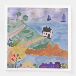 サマーコースト&フラワーズ紙ナプキンス