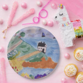 サマーコースト&フラワーズ紙プレート ペーパープレート (パーティー)