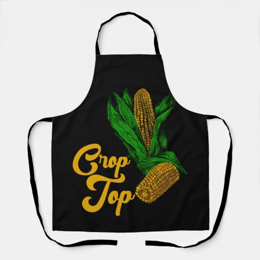 サマーコーンクロップトップ農家農業コーンラバー エプロン (正面)