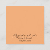 サマーゴールデンポピー結婚の情報 エンクロージャーカード (裏面)