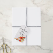 サマーゴールデンポピー結婚の感謝 ギフトタグ (より糸付き)