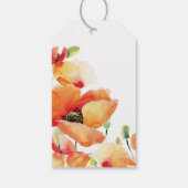 サマーゴールデンポピー結婚の感謝 ギフトタグ (裏面)