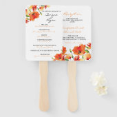 サマーゴールデンポピー結婚式 プログラムファンコンボ ハンドファン (正面&裏面)