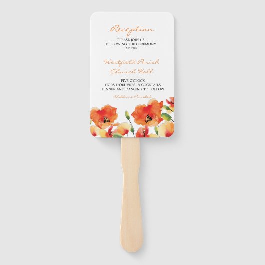 サマーゴールデンポピー結婚式 プログラムファンコンボ ハンドファン (裏面)