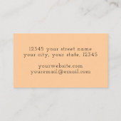 サマーサかわいらしンライズデザイン 名刺 (裏面)