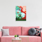 サマーサイトランスフェスティバルアート キャンバスプリント (インサイチュ (リビング))