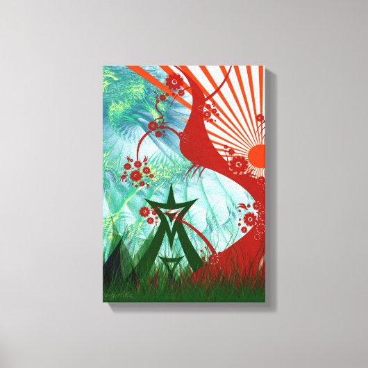 サマーサイトランスフェスティバルアート キャンバスプリント (正面)