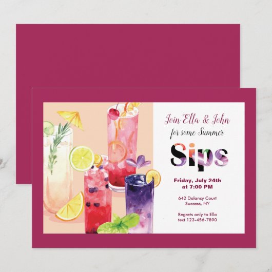 サマーサイプス 招待状 (正面/裏面)