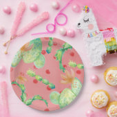 サマーサボスピンク紙プレート ペーパープレート (パーティー)