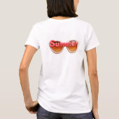 サマーサングラス タイポグラフィーデザイン Tシャツ (裏面)