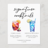 サマーサングリアブルービーチシグネチャーカクテルメニュー (正面)