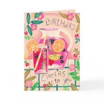 サマーサングリア誕生日応援グリーティングカード