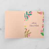 サマーサングリア誕生日応援グリーティングカード 招待状 (内部)