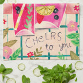 サマーサングリア誕生日応援 キッチンタオル (折り畳み)