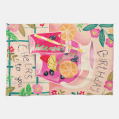 サマーサングリア誕生日応援 キッチンタオル (横)