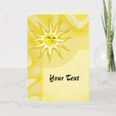 サマーサンサニーサンシャインカスタムグリーティング カード (正面)