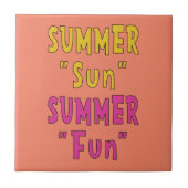 サマーサンサマーおもしろい タイル (正面)