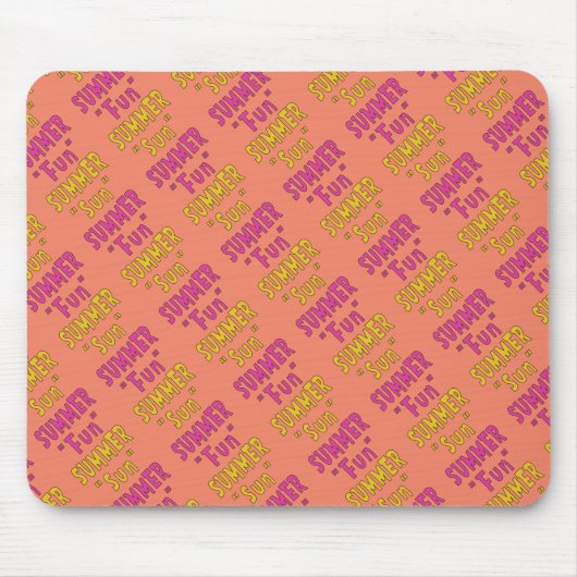 サマーサンサマーおもしろい マウスパッド (正面)