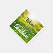 サマーサンシャインおもしろい スタンダードカクテルナプキン (角)