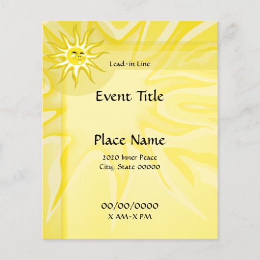 サマーサンシャインスモールイベントフライヤー チラシ (正面)