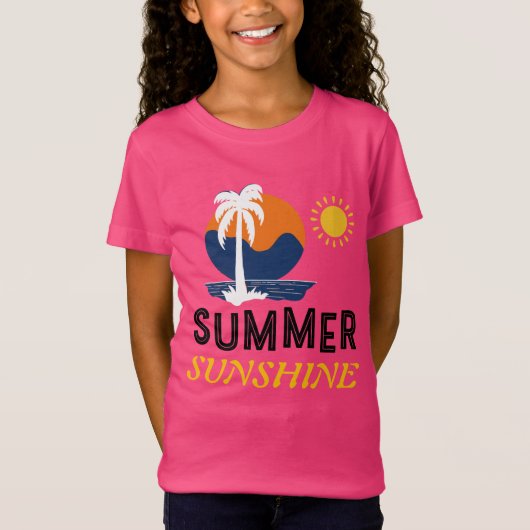 サマーサンシャインデザイン Tシャツ (正面)