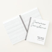 サマーサンシャインミニマリストビーチハウスゲストブック ノートブック (内部)