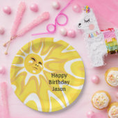 サマーサンシャイン誕生祝いパーティー9in ペーパープレート (パーティー)