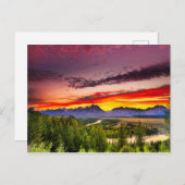 サマーサンセットアットスネーク川展望台 ポストカード (正面/裏面)