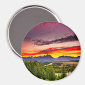 サマーサンセットアットスネーク川展望台 マグネット (正面/裏面)