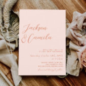 サマーサンセットウェディング 招待状