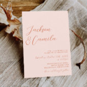 サマーサンセットウェディング 招待状