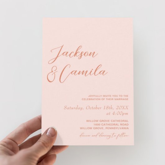 サマーサンセットウェディング 招待状